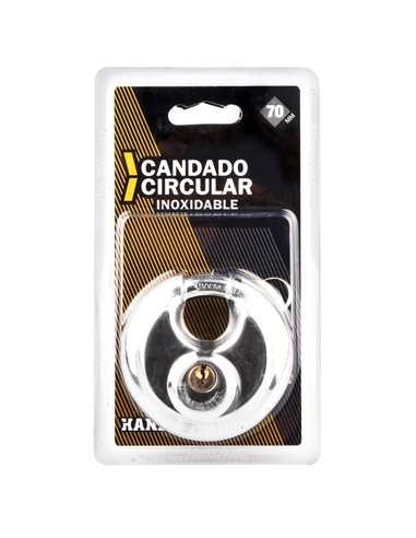 Candado Circular Inox Handlock 70 Mm
