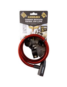 Candado Bici Espiral LlaVe 12mmx150cm 2