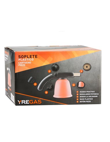 Soplete Yregas Plastico Cartucho Piezo