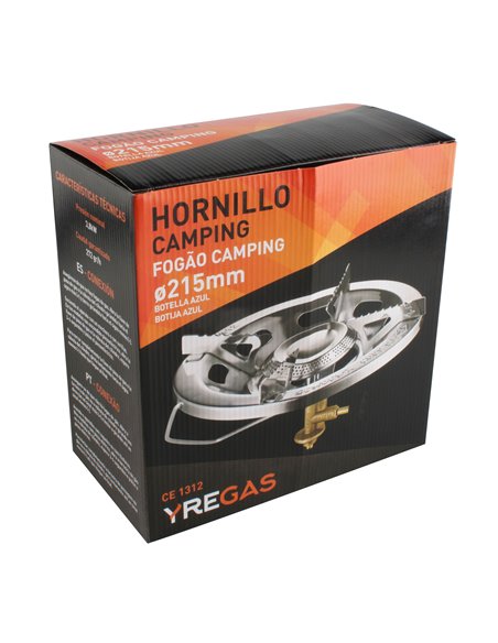 Hornillo Camping Bot Azul 22 Cm Yregas
