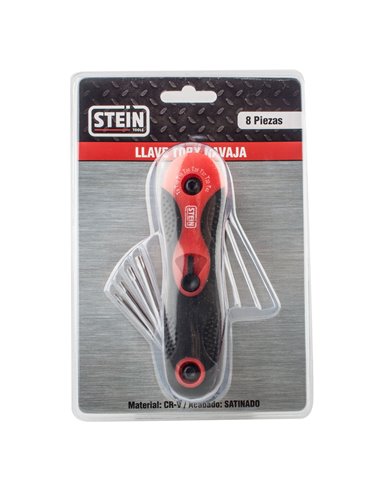 LlaVe Torx Stein NaVaja Cr-V C/Ag 8pc