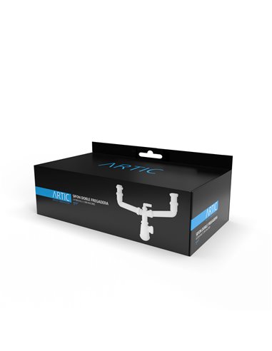 Sifão duplo Artic com válvula de cesto de 1 1/2"
