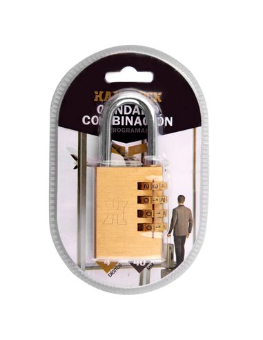 Candado Combin Handlock 4 Num 40 Laton