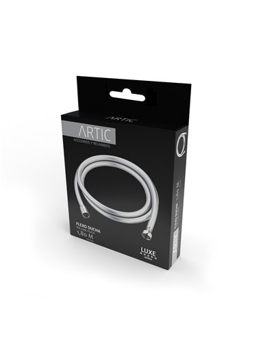 Flexo Ducha PVc Luxe Plata 1 8mts