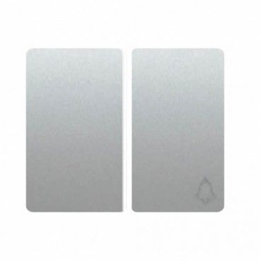 Tecla para conmutador + pulsador ALUMINIO MERCURIO BJC IRIS 18715-MA