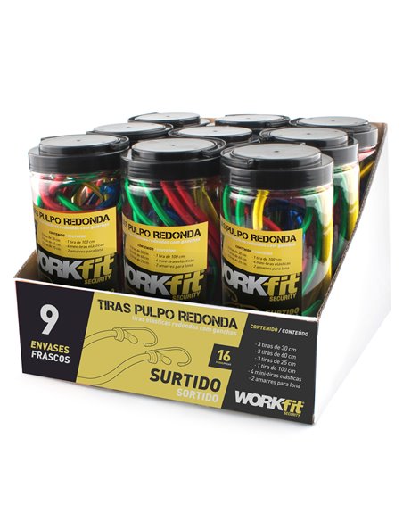 Tira Pulpo Redonda Set 16 Piezas