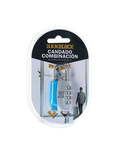 Candado combinación handlock níquel 4 números