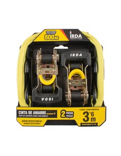 Cinta de amarração Workfit gancho "s" 360cm irda (2 unidades) 2