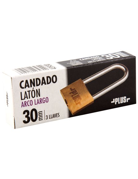 Alça de latão mais cadeado de arco extra longo 30mm
