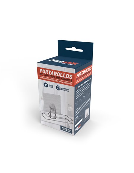 Portarrollos adhesivo reutilizable artic