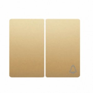 Tecla para conmutador + pulsador DORADO ODISEA BJC IRIS 18715-OD