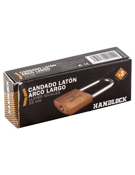 Candado Laton Handlock A/L15 Ll/Iguales