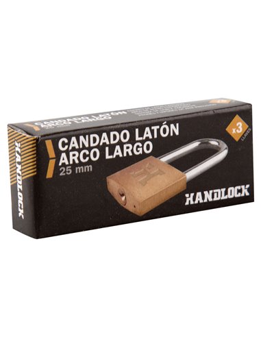 Candado Laton Handlock A/L25 Ll/Iguales
