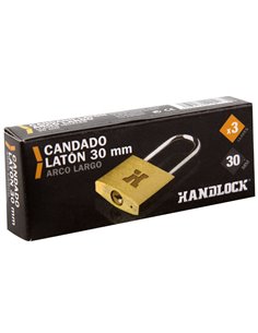Candado Laton Handlock A/L30 Ll/Iguales 2