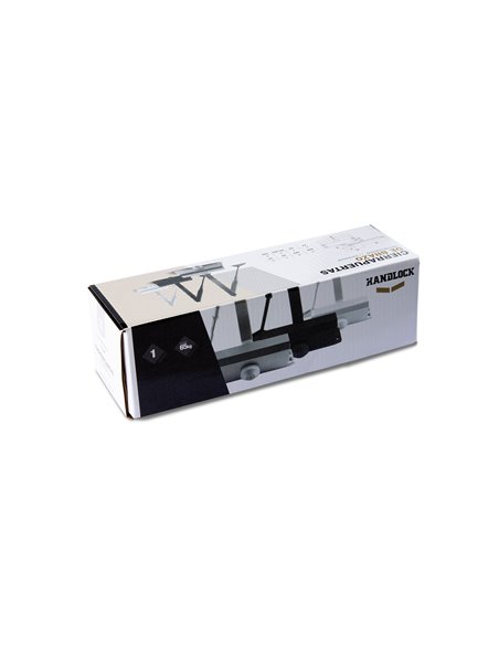 Cierrapuertas reversible negro handlock ds503 con retenedor