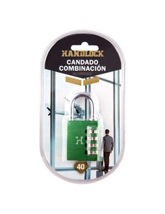 Candado Alum Comb Handlock 40mm 4n Verde 2