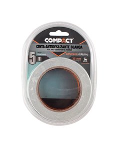 Fita antiderrapante compacta branca 25mm x 5m 2