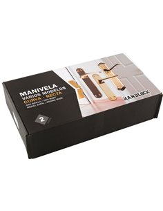 Manilla Zamak Placa CurVa 250 Oro Brillo 2