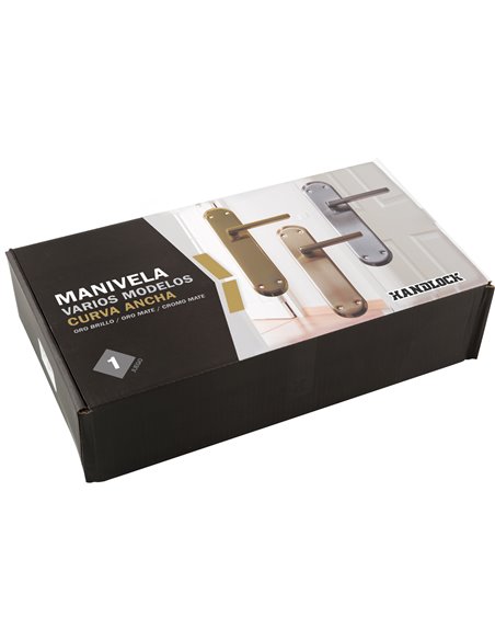 Manilla Zamak Placa Ancha 265 Mm Cr Mate