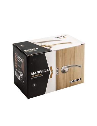 Manilla Aluminio Roseta 50mm Cromo Mate