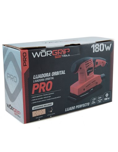 Lijadora Orbital Worgrip-Pro 180w