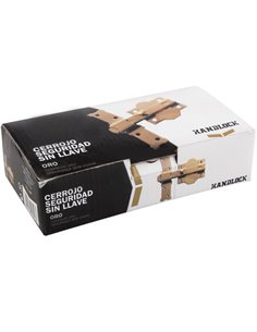 Cerrojo Handlock Sin LlaVe Oro 2