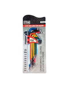 LlaVe Torx Stein Cr-V C/Ag Col 9p Larga 2