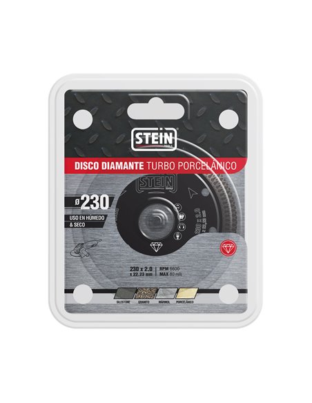 Disco Diamante Turbo Porcelanico 230mm