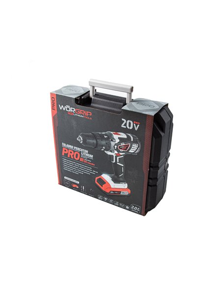 Taladro Percut Worgrip 20V 1 Bat 2 0AH