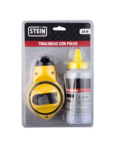 Régua da linha Stein 30 metros com recipiente de pó 113g 2