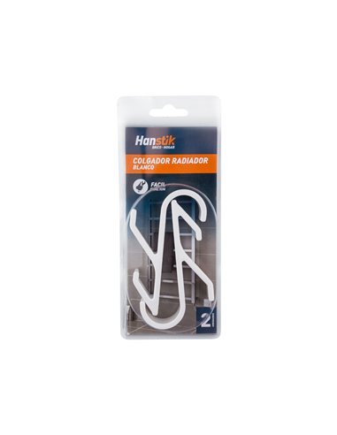 Colgador Radiador Blanco 20x105mm 2unid