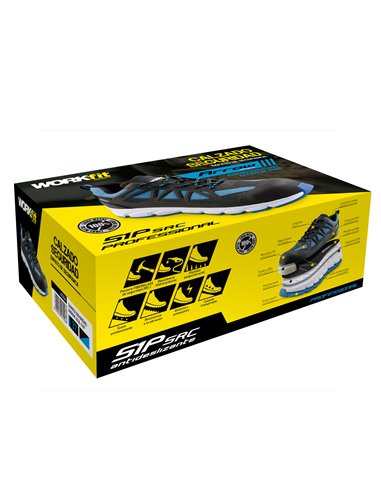 Zapato seguridad workfit arrow s1p src azul nº39