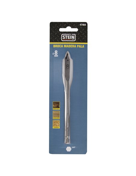 Broca madera pala stein 8 mm