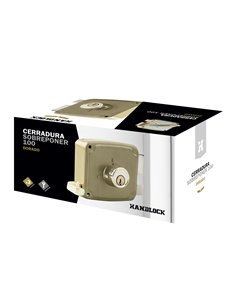 Cerradura Sobreponer Dorada 100mm Drcha 2