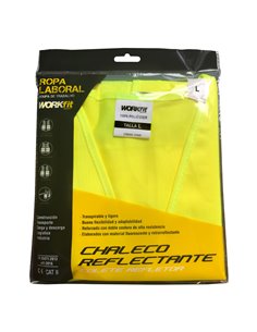Chaleco reflectante amarillo workfit talla 3xl 2