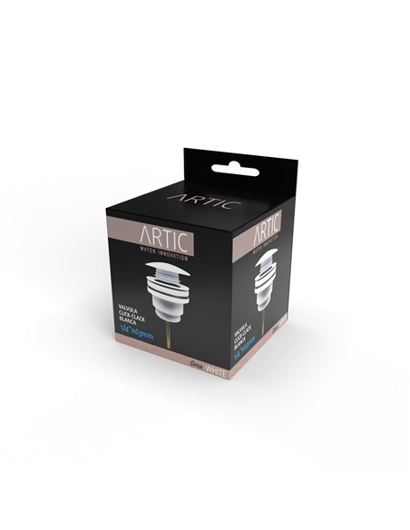 Válvula click-clack artic 1/4x63mm blanca
