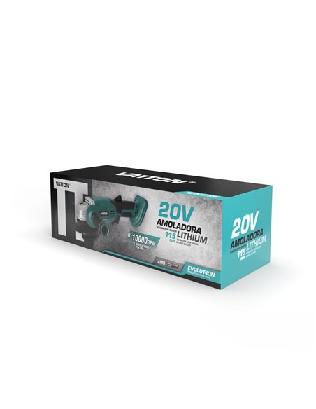 Amoladora 115mm Vatton 20V Sin Bateria