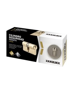 Cilindro serreta latón handlock r13,5 35x35 3 llaves 2