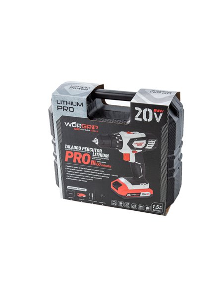 Taladro Percut Worgrip 20V 1 Bat 1 5AH