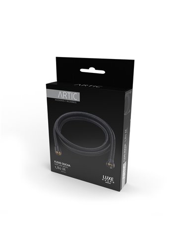 Flexo ducha inoxidable 1,8m negro artic