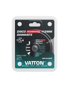 Disco osa diamante segmentado 115mm vatton 2
