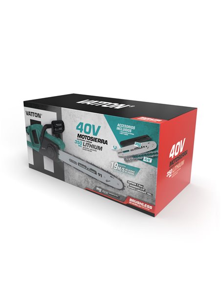 Motosierra Vatton 40V Brushless S/Bater