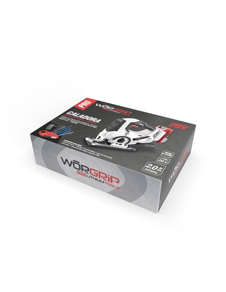 Caladora Worgrip 20V 1 Bat 2 Ah