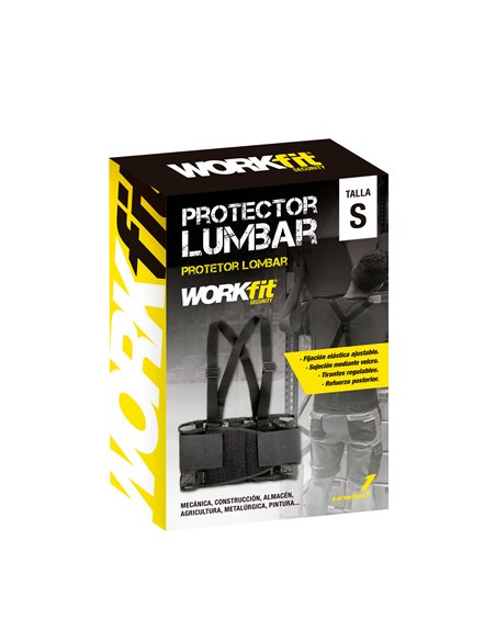 Protetor lombar Workfit com reforço tamanho m