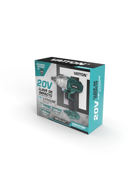 LlaVe De Impacto Vatton 20V Sin Bateria