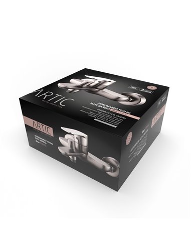 Monomando Coral Titanio Mate Bañera