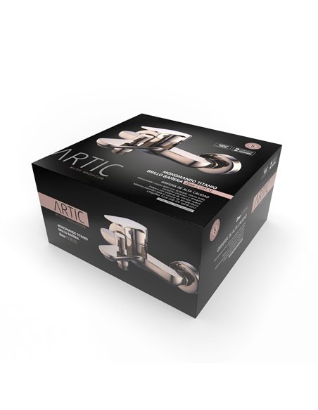 Monomando Coral Titanio Brillo Bañera