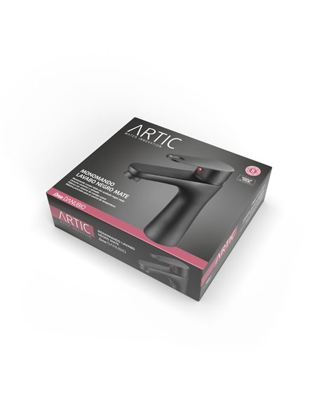 Monomando lavabo artic danubio black