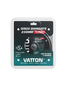Disco osa diamante turbo 230mm vatton 2