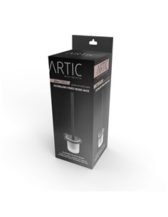Escobillero lavabo coral negro mate 2